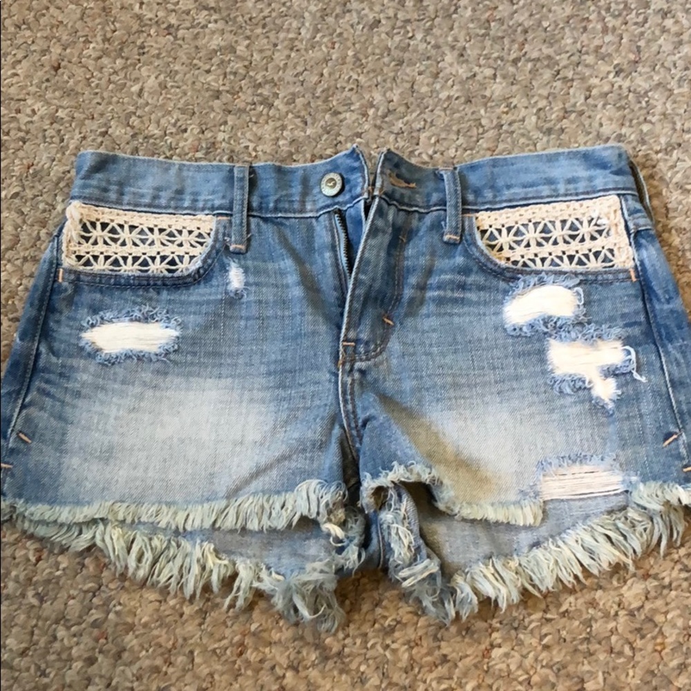 hollister jean shorts